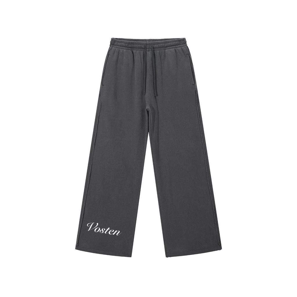Snow Washed Raw Edge Sweatpants