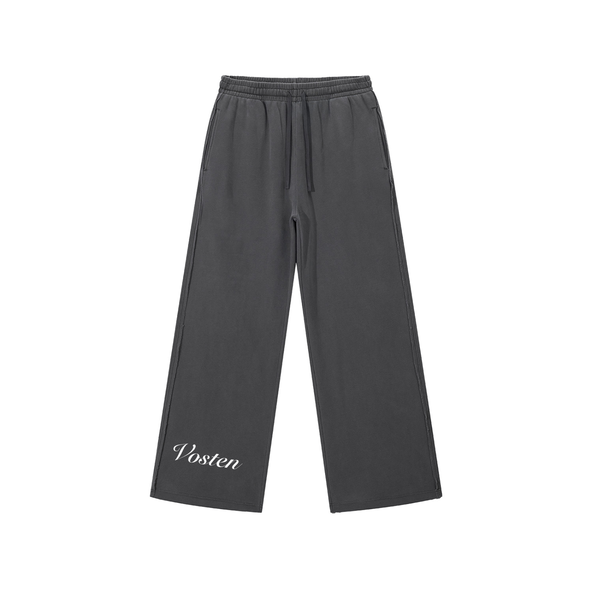 Snow Washed Raw Edge Sweatpants