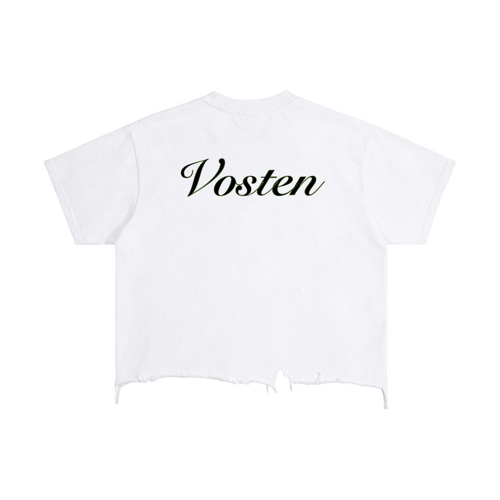 Vintage Wash Boxy Distressed Hem T-Shirt