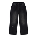 Men's Vintage Wash Wide Leg Jeans