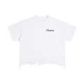 Vintage Wash Boxy Distressed Hem T-Shirt